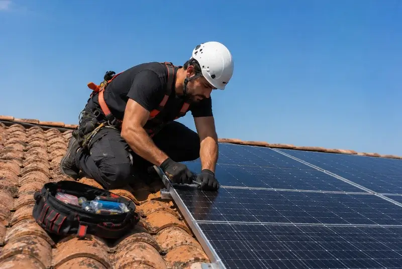 Maintenance et monitoring de panneaux solaires à la Chapelle-Neuve
