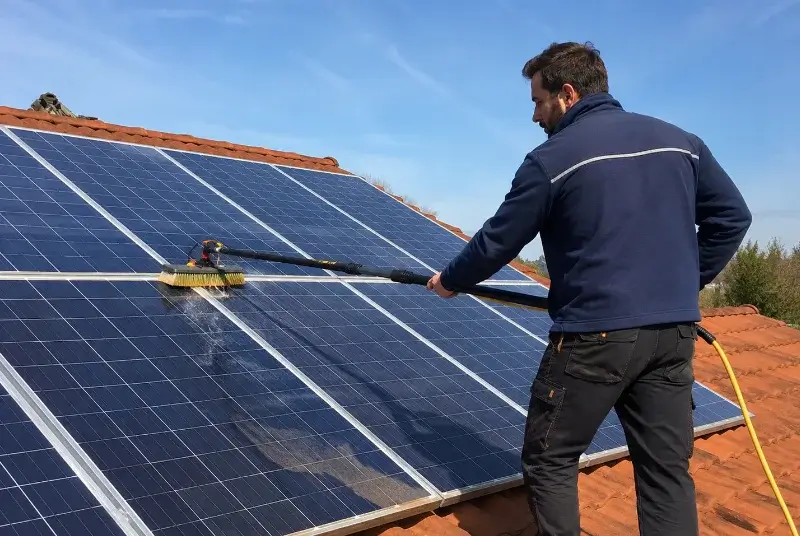 Nettoyage et entretien de panneaux solaires à la Chapelle-Neuve
